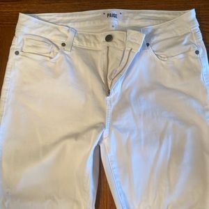 PAIGE Brand new crisp white Verdugo Ankle jeans Size 32